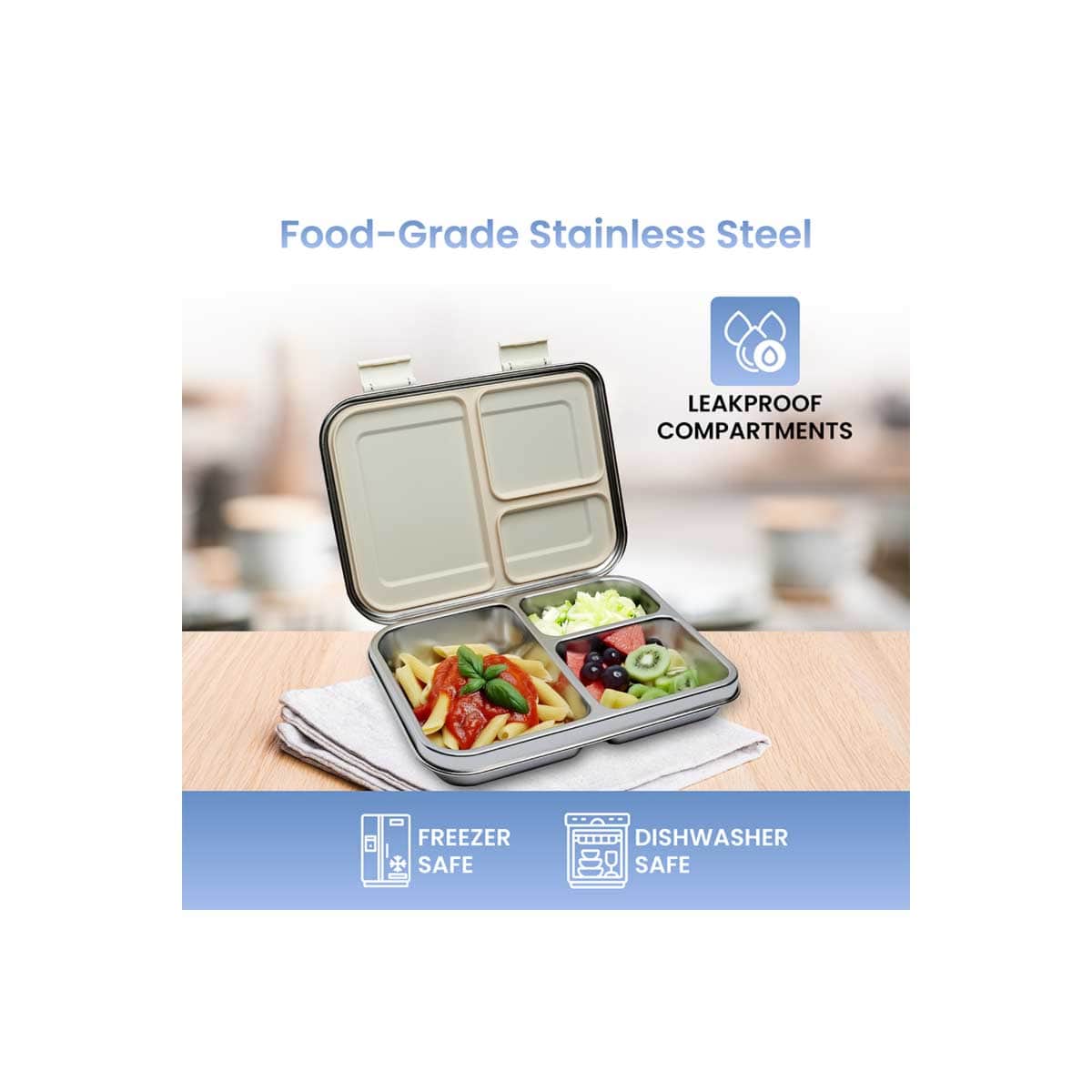 Bamboo Bark 1030ml Stainless Steel Bento Lunch Box