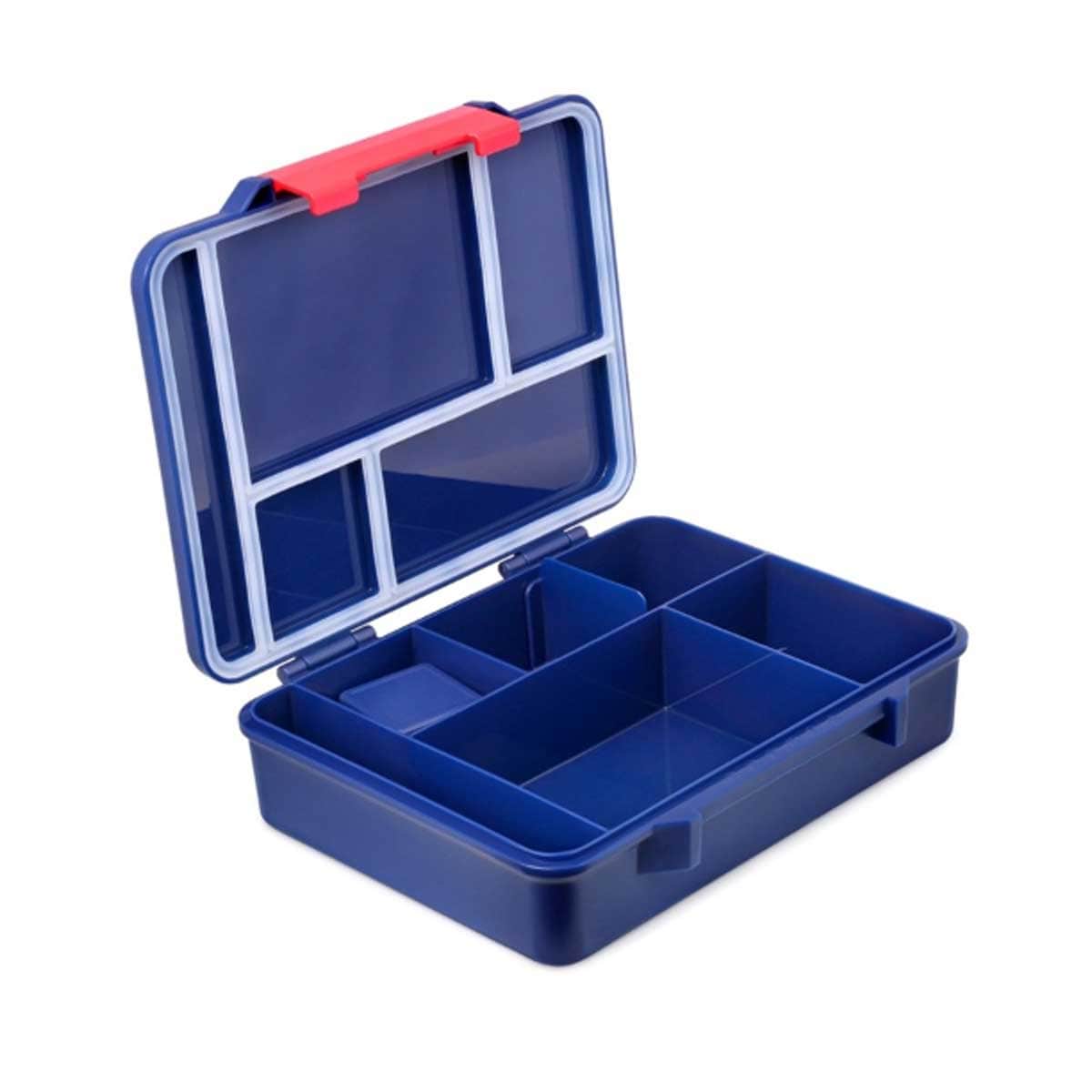 Bamboo Bark 1300ml FC Barcelona 5-Compartment Bento Lunch Box with Cutlery