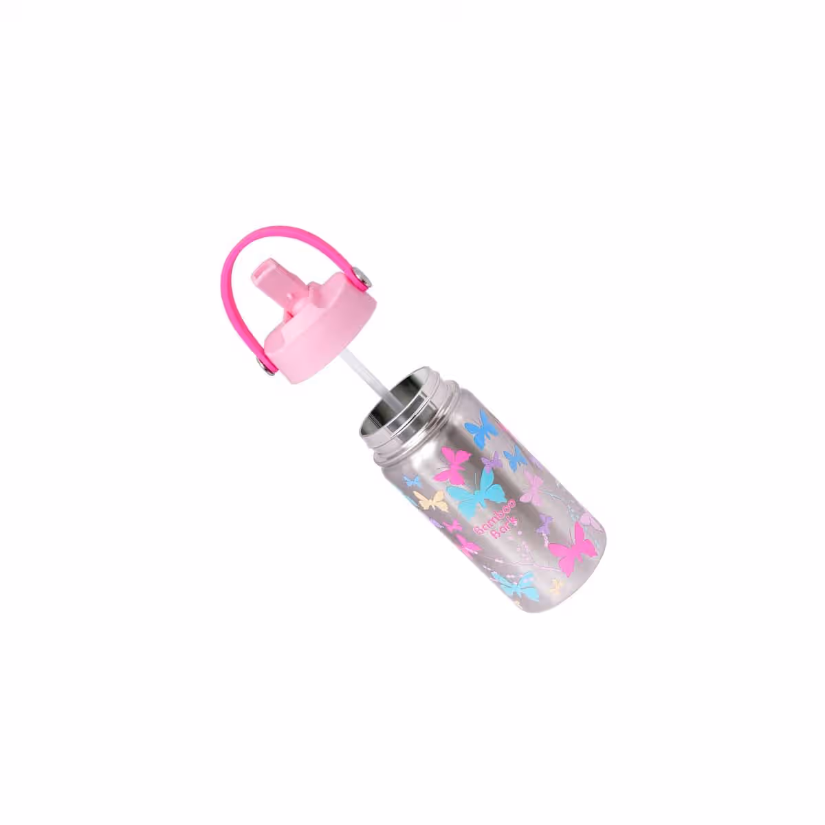 Bamboo Bark 400ml Butterfly Insulated Stainless Steel Water Bottle