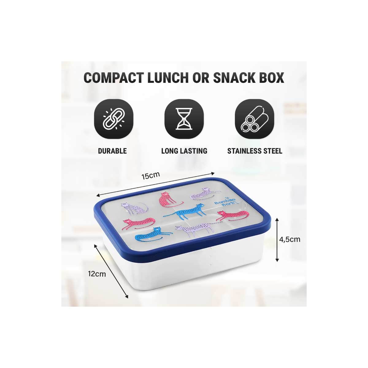 Bamboo Bark 700ml Stainless Steel Bento Lunch Box