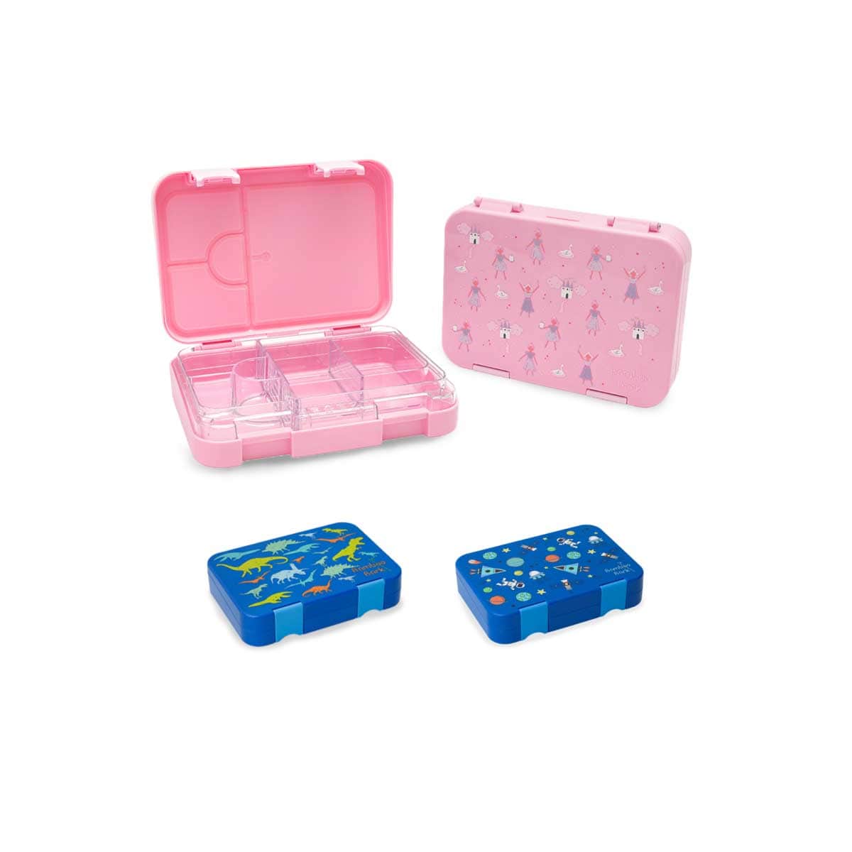Bamboo Bark 760ml Pink Tritan Bento Lunch Box