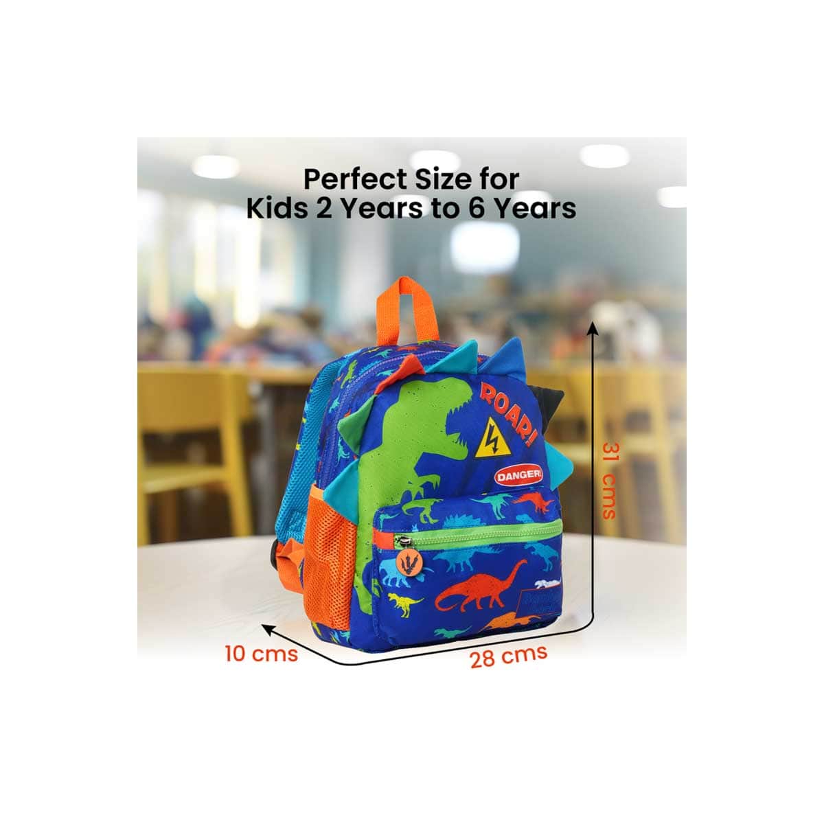 Bamboo Bark Dino Insulated Kids Backpack