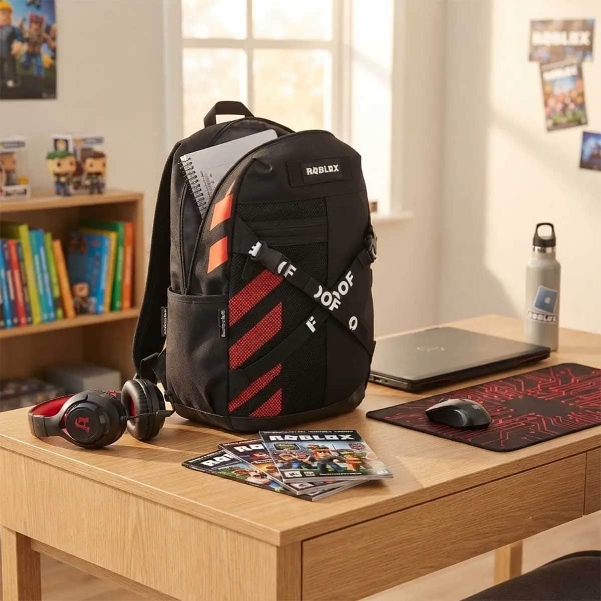 Bamboo Bark Roblox Kids Gamer Backpack