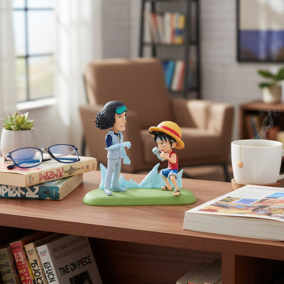 Banpresto One Piece WCF Log Stories Monkey D. Luffy Vs Kuzan Action Figure