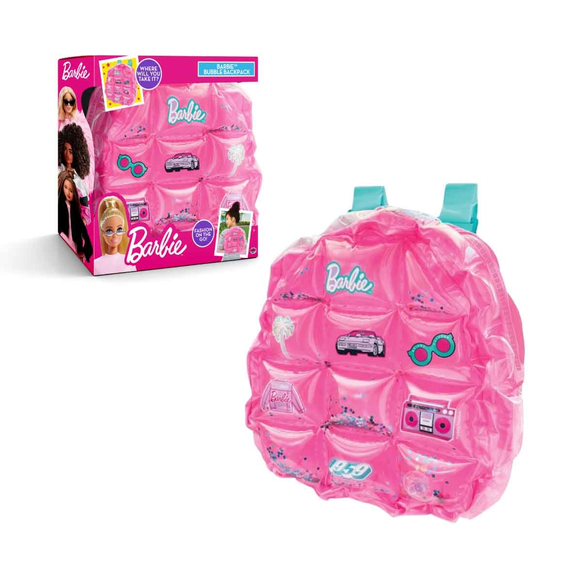 Barbie 12" Inflatable Bubble Backpack Girls, 3-4 Years