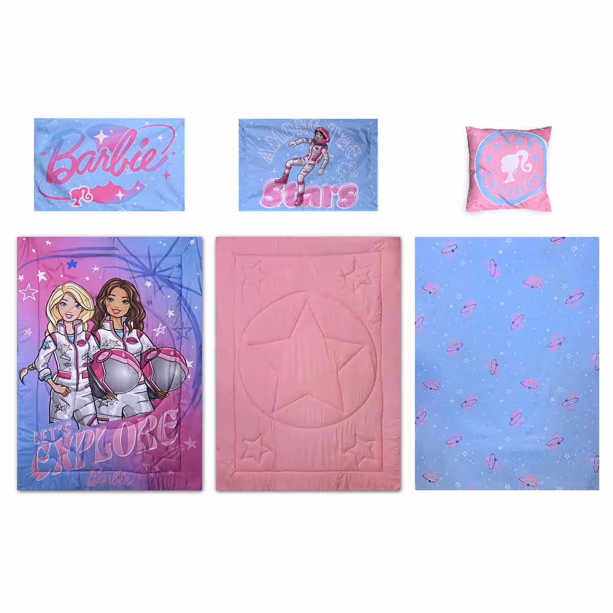 Barbie 5-Piece BnB Brushed Microfiber with Polyester Shell Comforter Set