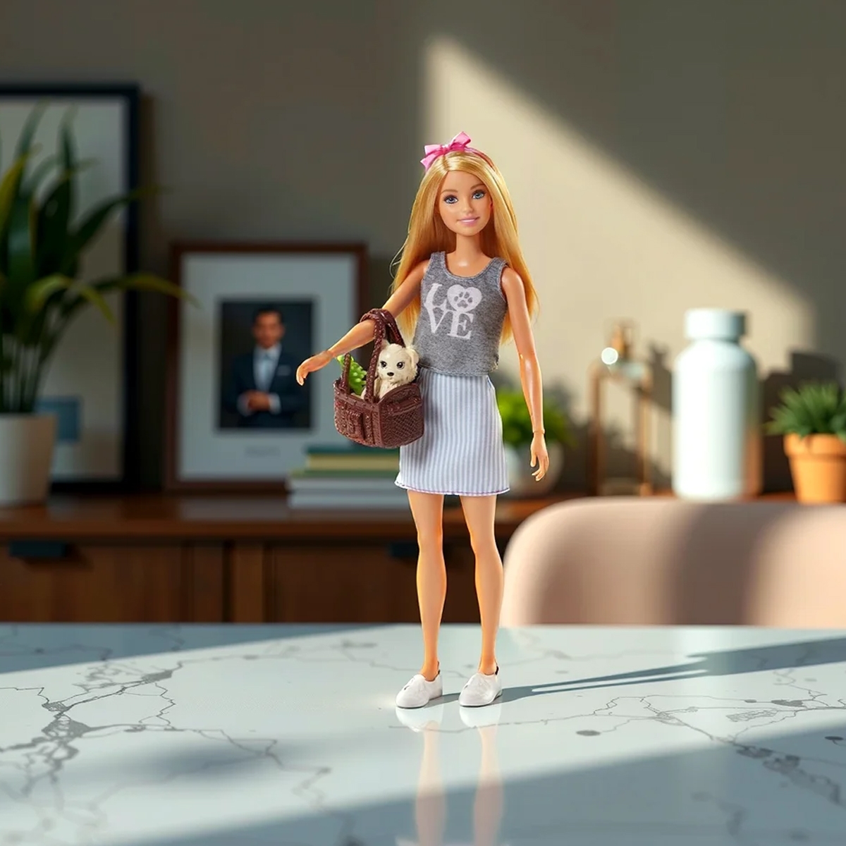 Barbie Animal Lovers Doll Pets Playset Girls, 3-4 Years