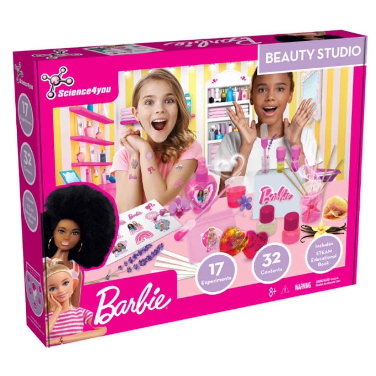 باربي مجموعة استوديو التجميل للبنات، 3-4 سنوات