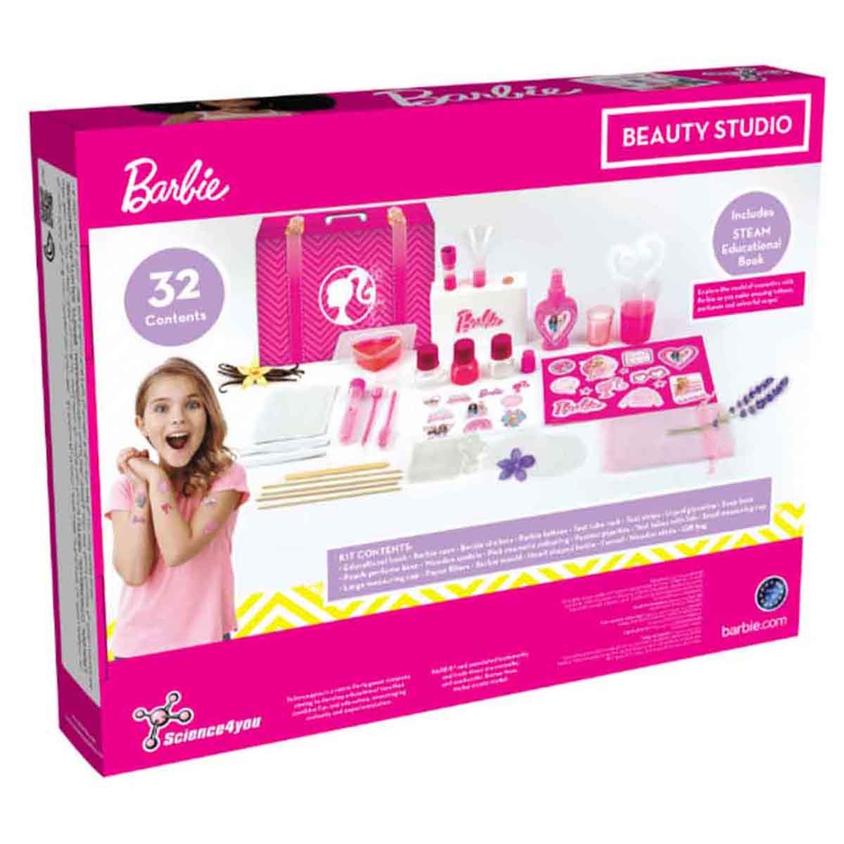 باربي مجموعة استوديو التجميل للبنات، 3-4 سنوات