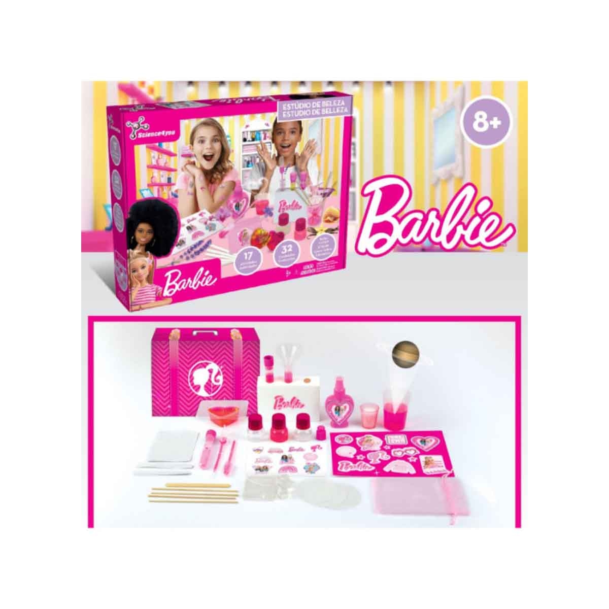 باربي مجموعة استوديو التجميل للبنات، 3-4 سنوات