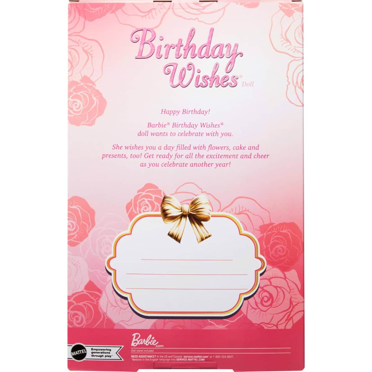 Barbie Birthday Wishes Fashion Doll Girls, 5-7 Years