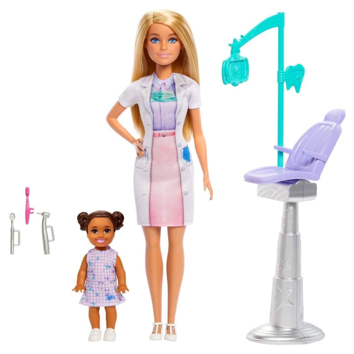 Barbie Blonde Hair Dentist Doll Playset Girls, 3-4 Years