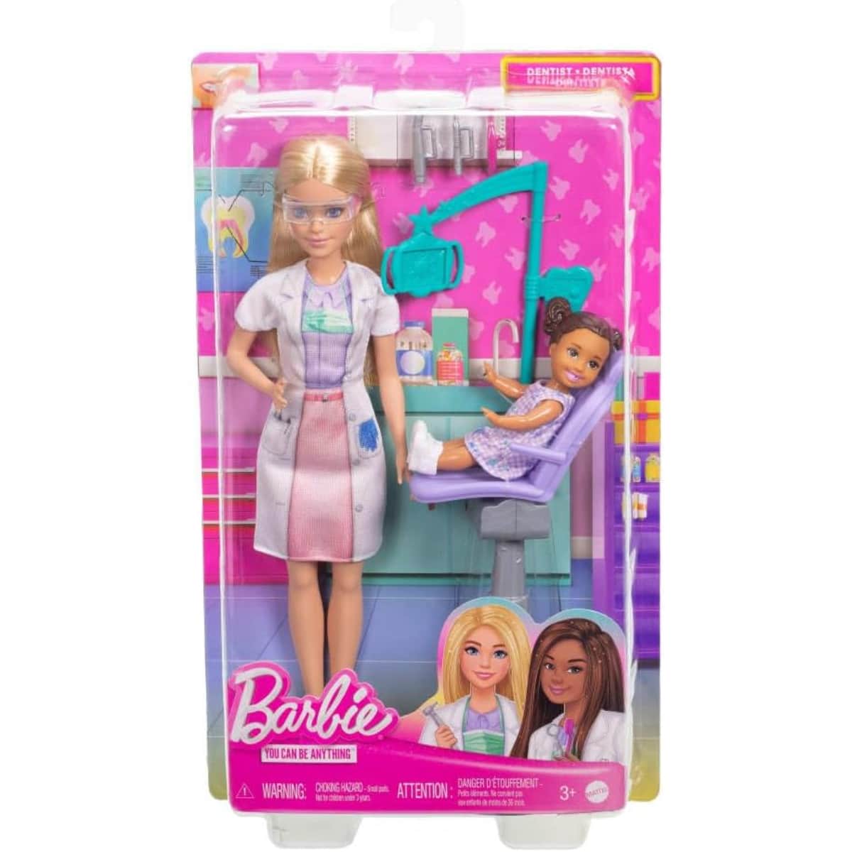 Barbie Blonde Hair Dentist Doll Playset Girls, 3-4 Years