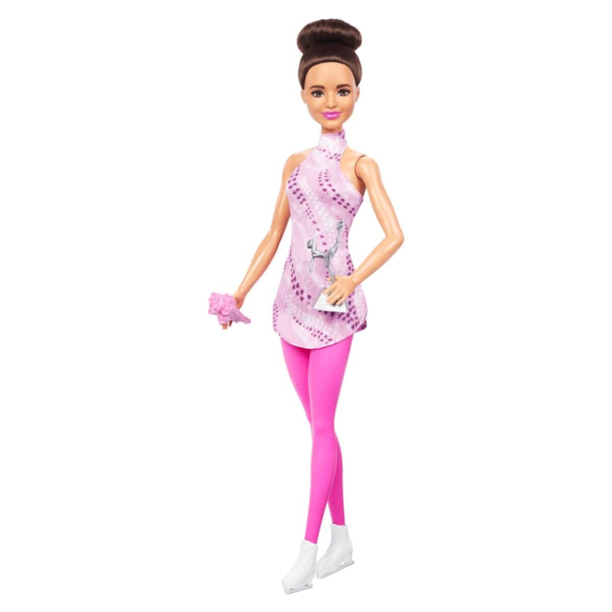 Barbie Brunette Ice Skater Fashion Doll Girls, 3-4 Years