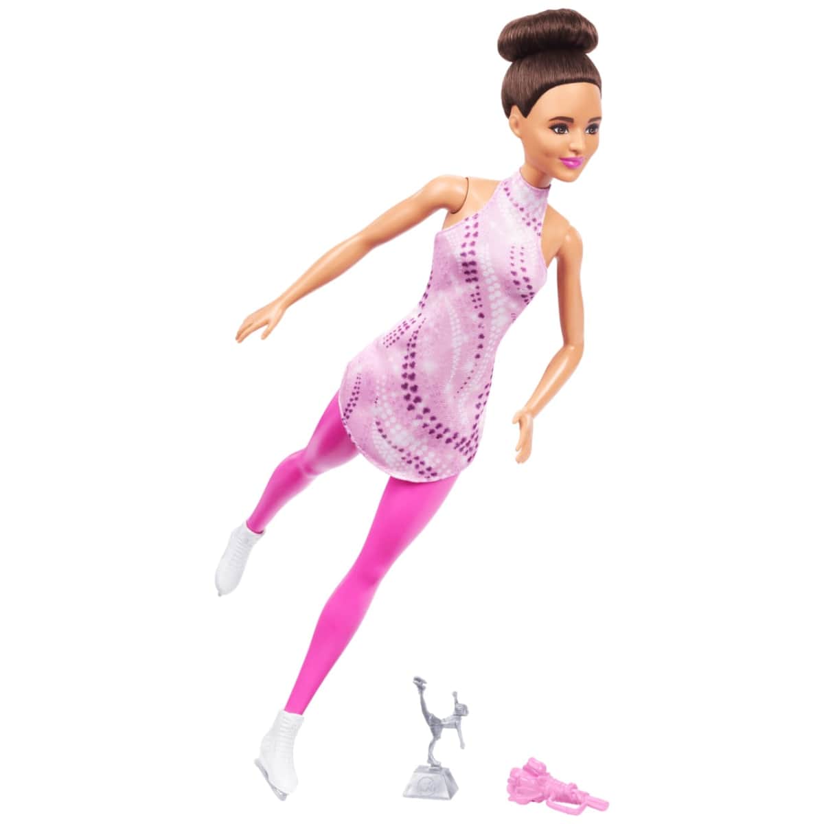Barbie Brunette Ice Skater Fashion Doll Girls, 3-4 Years