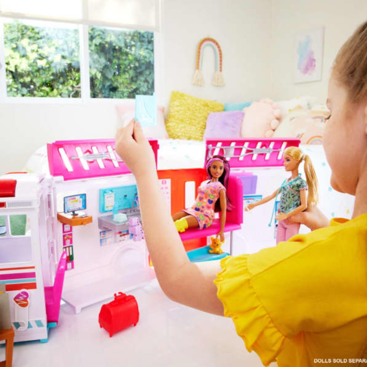 Barbie Care Transforming Ambulance and Clinic Playset Girls, 3-4 Years