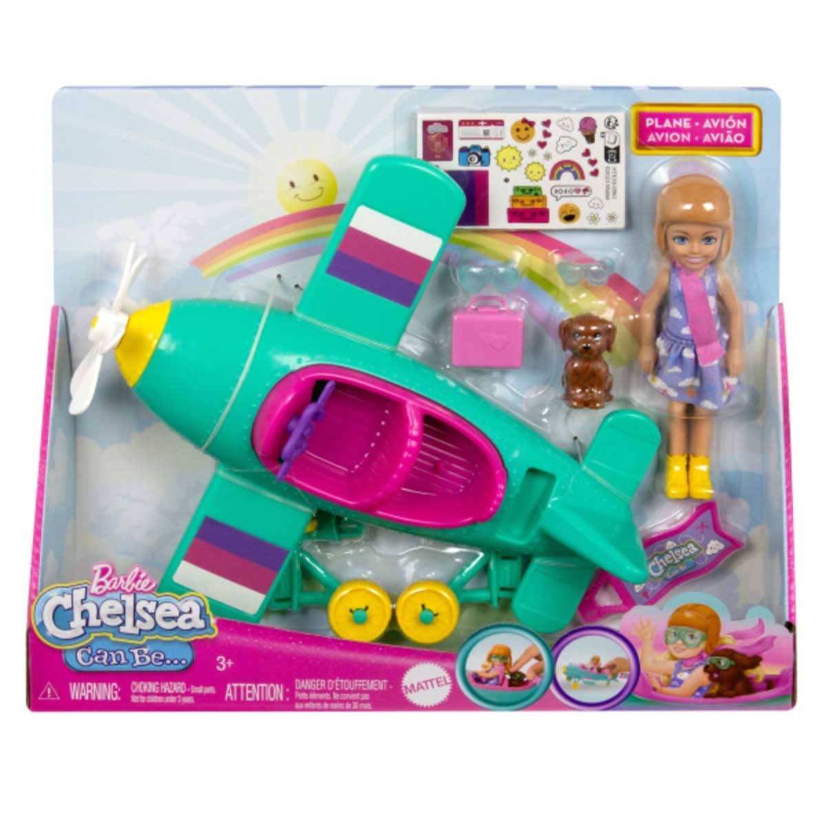 Barbie Club Chelsea Can Be Plane Playset Girls, 3-4 Years