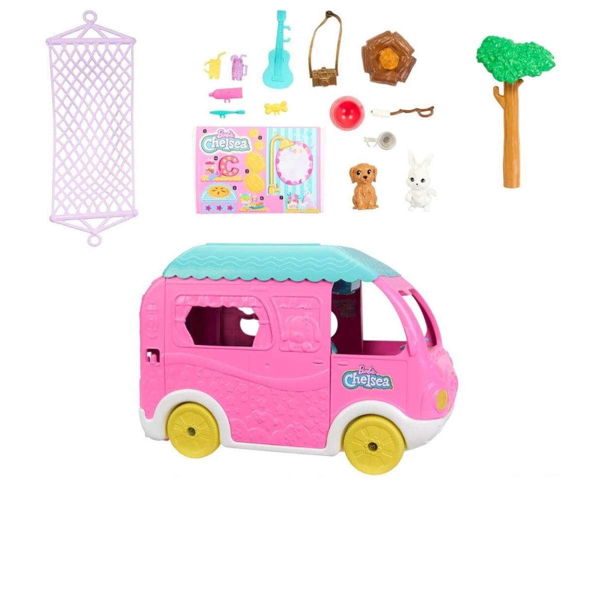 Barbie Club Chelsea Doll & 2-in-1 Camper Playset Girls, 3-4 Years