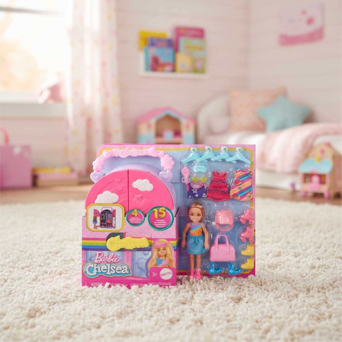 Barbie Club Chelsea Doll & Closet Playset Girls, 3-4 Years