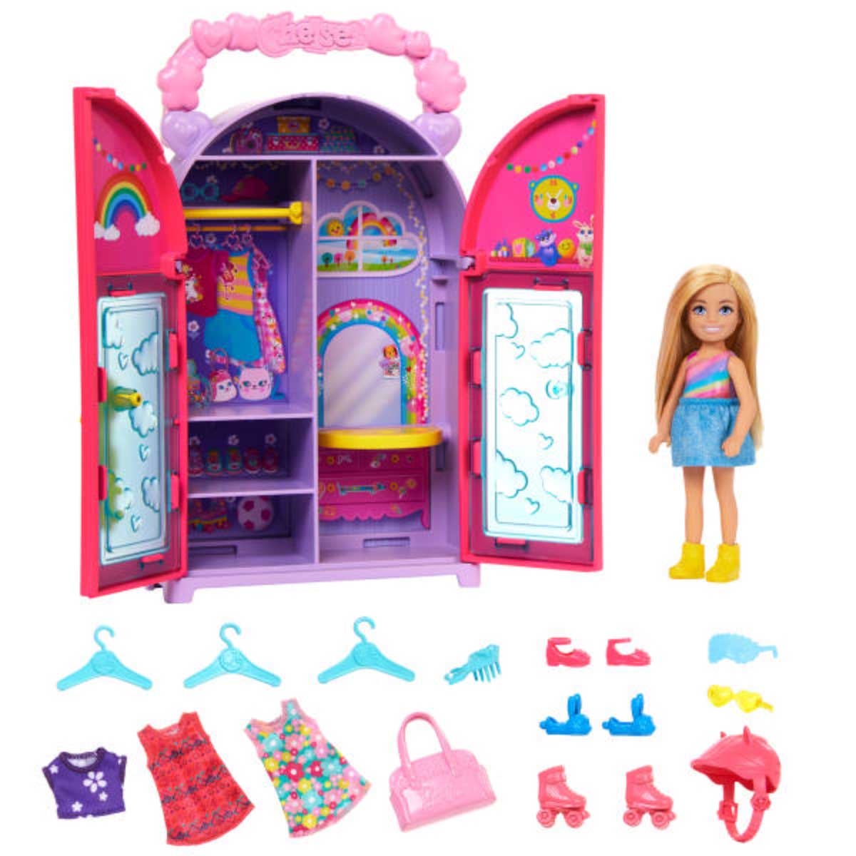 Barbie Club Chelsea Doll & Closet Playset Girls, 3-4 Years