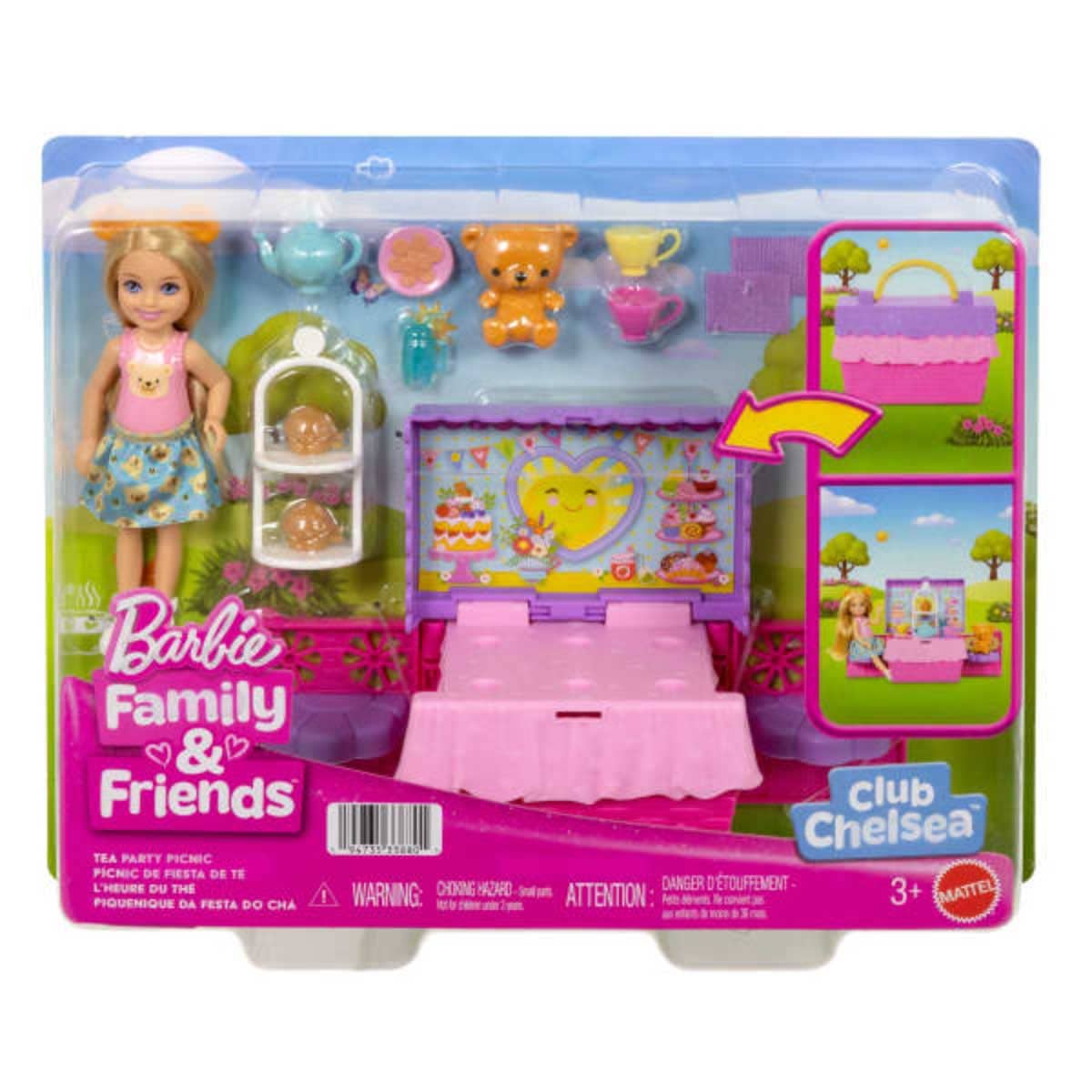 Barbie Club Chelsea Doll & Tea Party Playset Girls, 3-4 Years