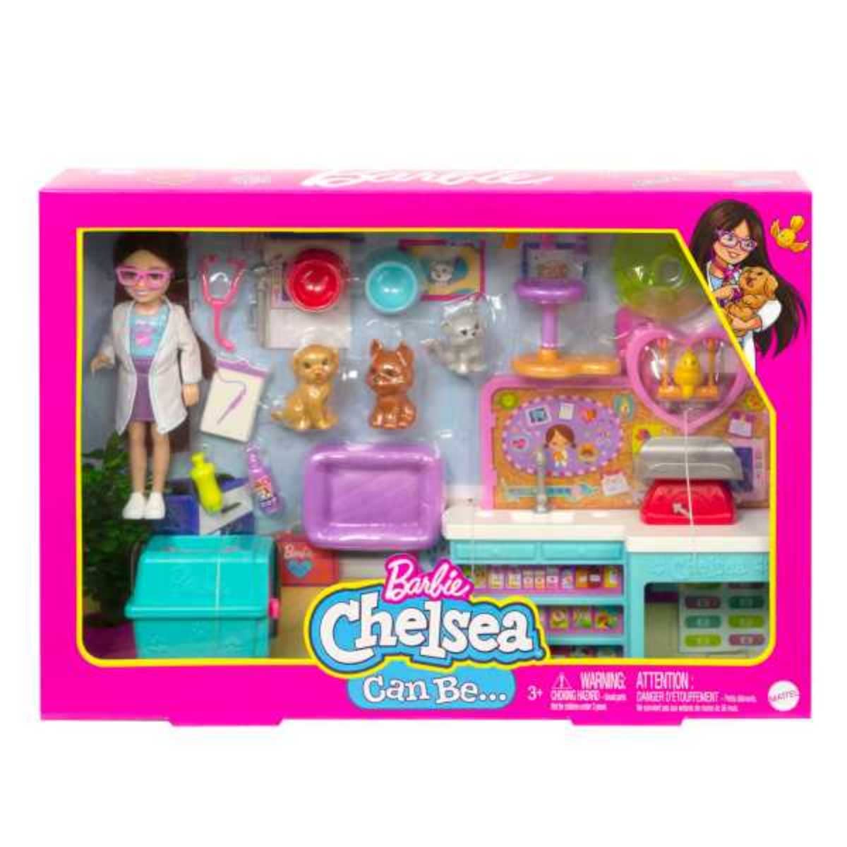 Barbie Club Chelsea Pet Vet Playset Girls, 3-4 Years