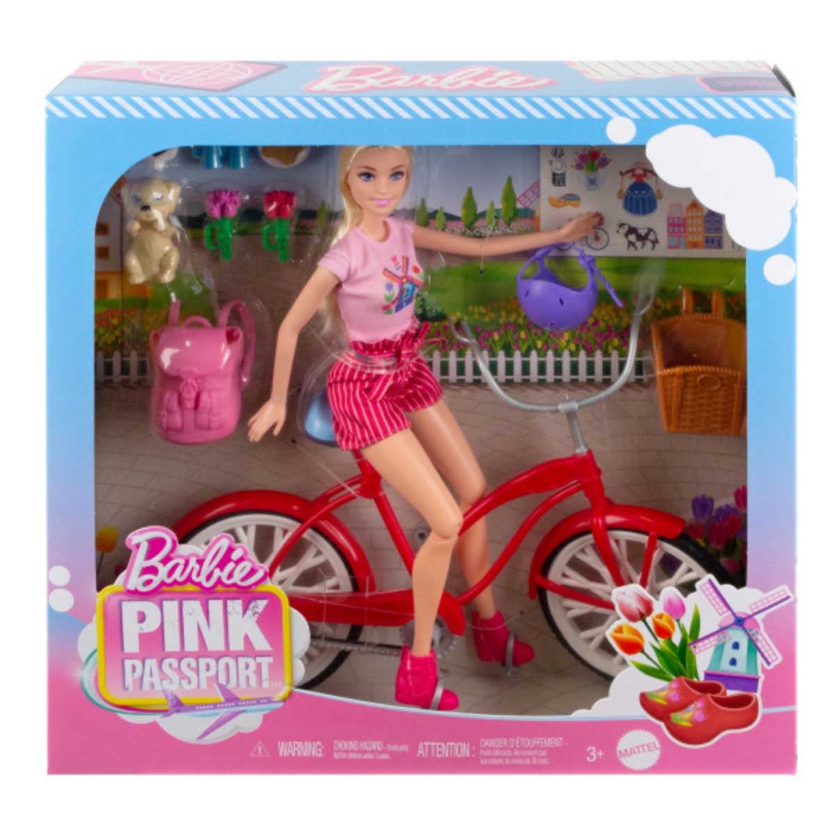 Barbie Doll & Bicycle Playset Girls, 3-4 Years