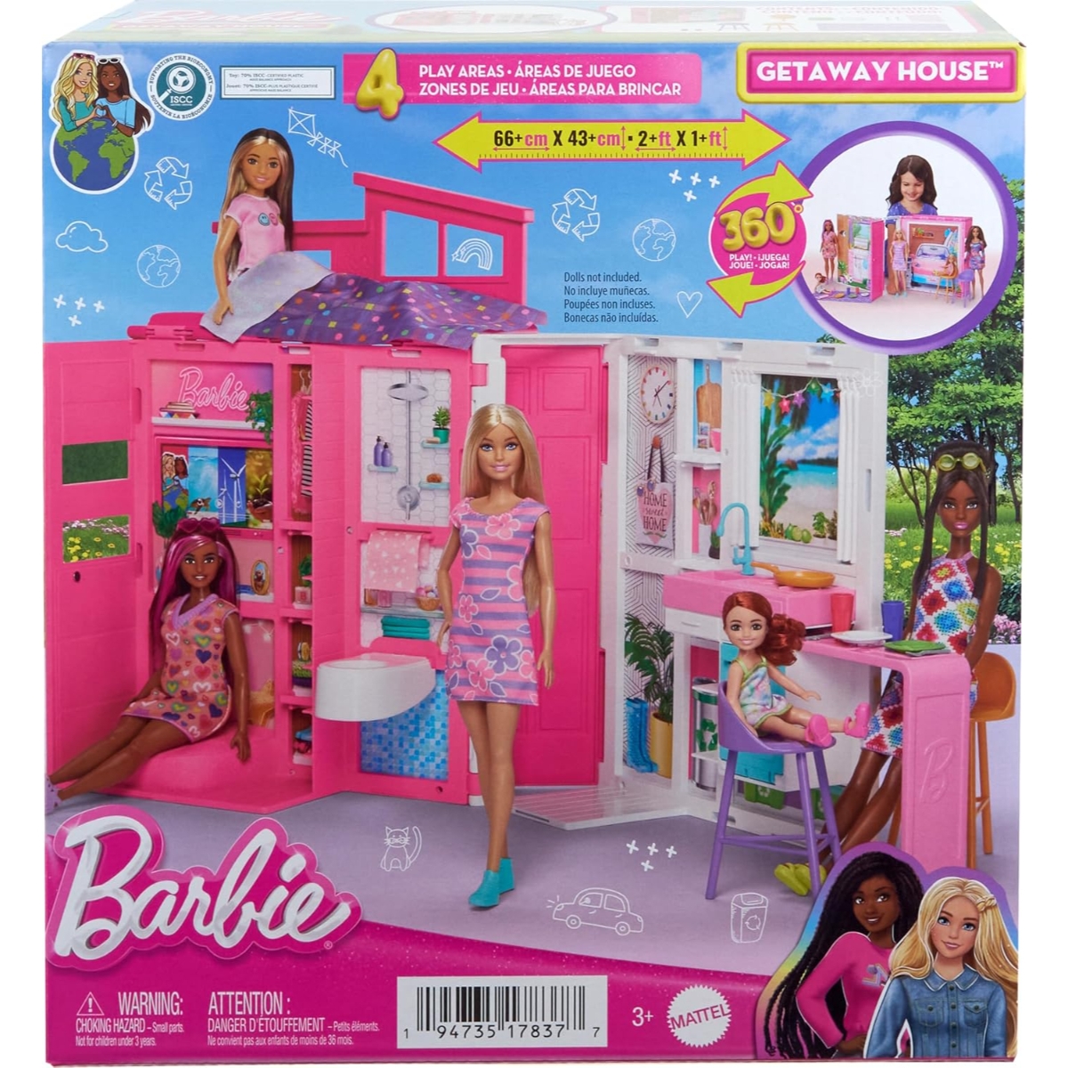 Barbie Doll House Playset Girls, 3-4 Years