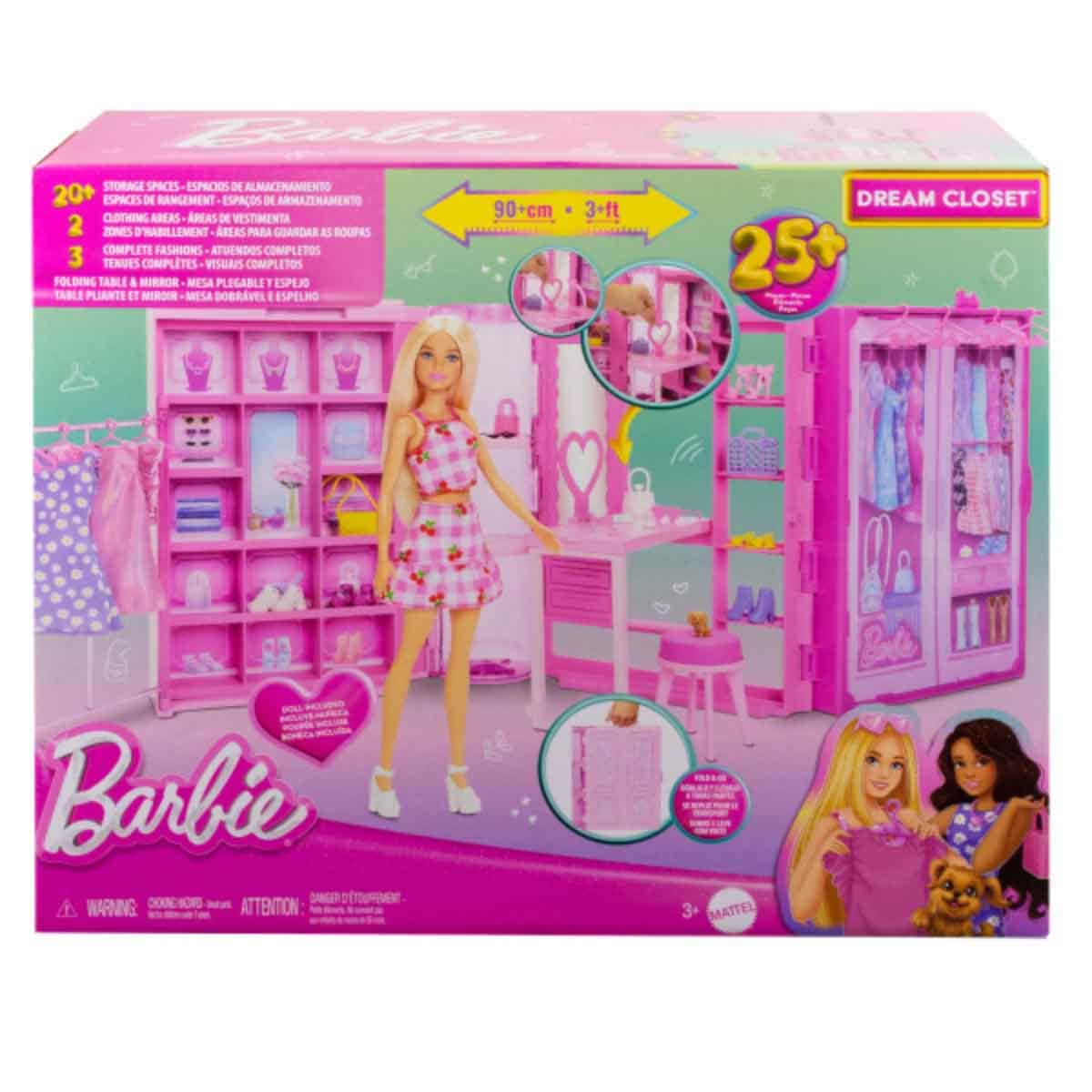 Barbie Dream Closet 3.0 & Doll Set Girls, 3-4 Years