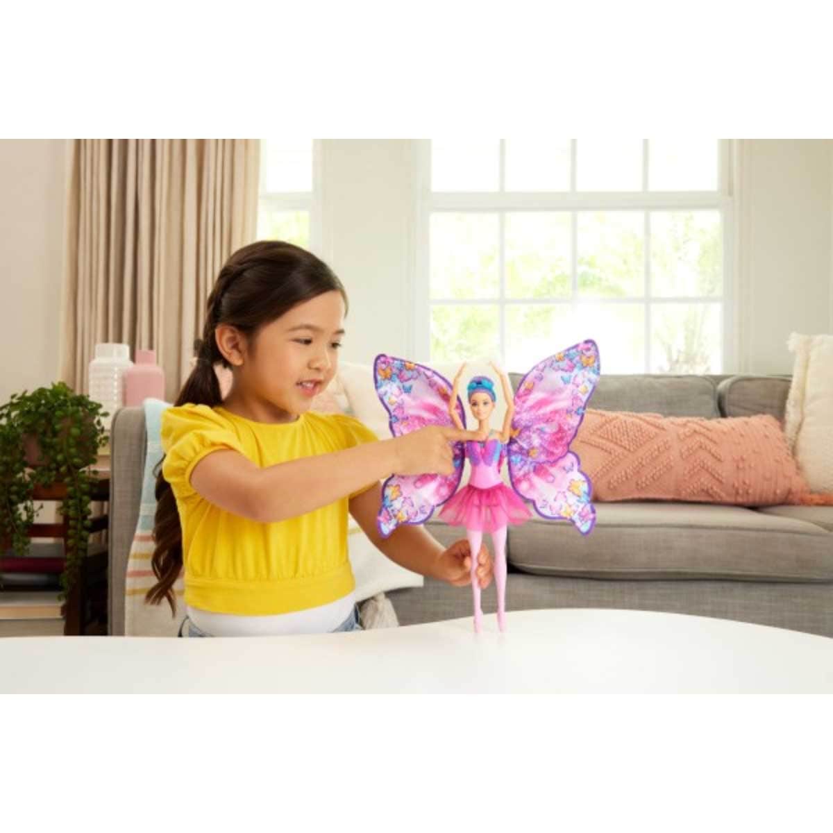 Barbie Dreamtopia Dance & Flutter Butterfly Doll Girls, 3-4 Years