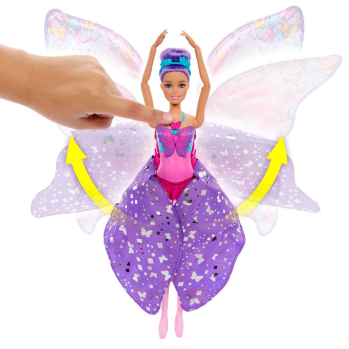 Barbie Dreamtopia Dance & Flutter Butterfly Doll Girls, 3-4 Years