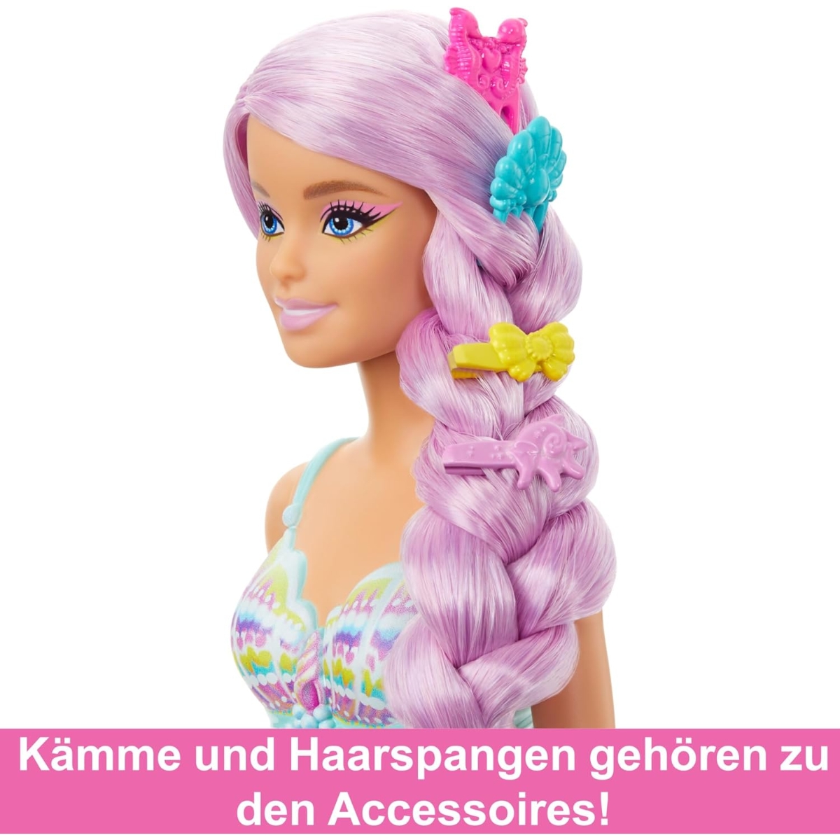 Barbie Dreamtopia Long Hair Mermaid Fashion Doll Girls, 3-4 Years