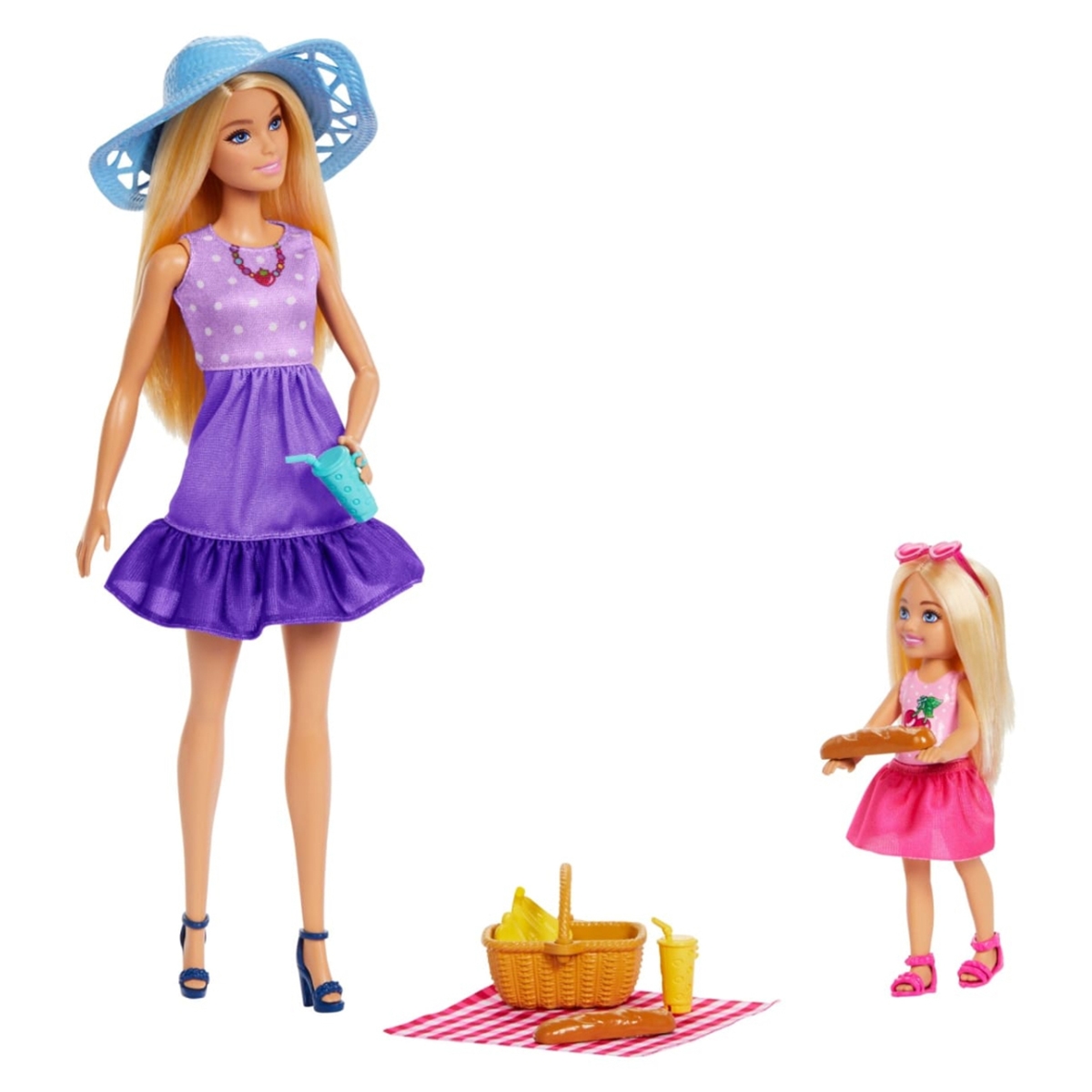 Barbie Family & Friends Malibu & Chelsea Picnic Playset Girls, 3-4 Years
