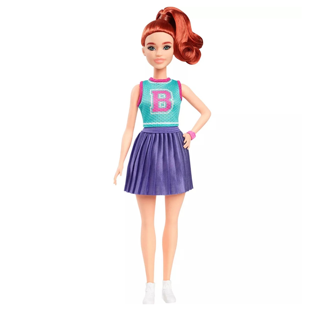 Barbie Fashionistas Jersey Top & Pleated Skirt Fashion Doll Girls, 3-4 Years