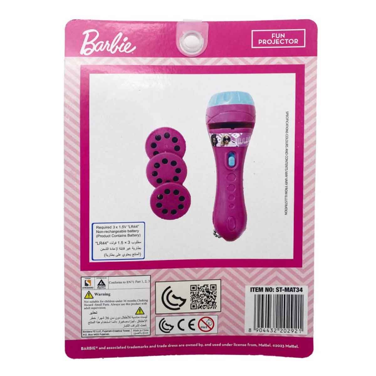 Barbie Fun Projector Toy Girls, 3-4 Years
