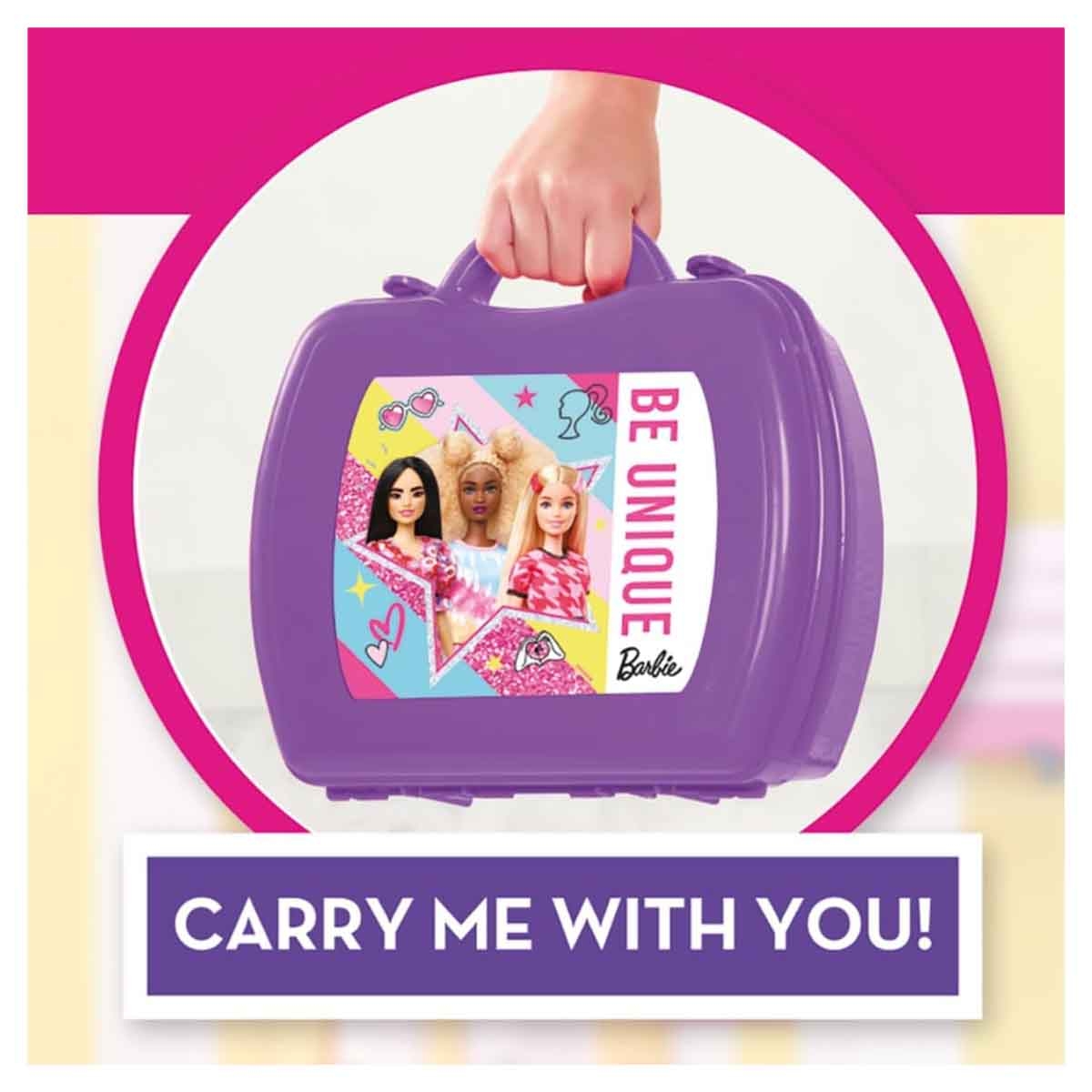 Barbie Hair & Beauty Styling Station Travel Case Playset Girls, 3-4 Years