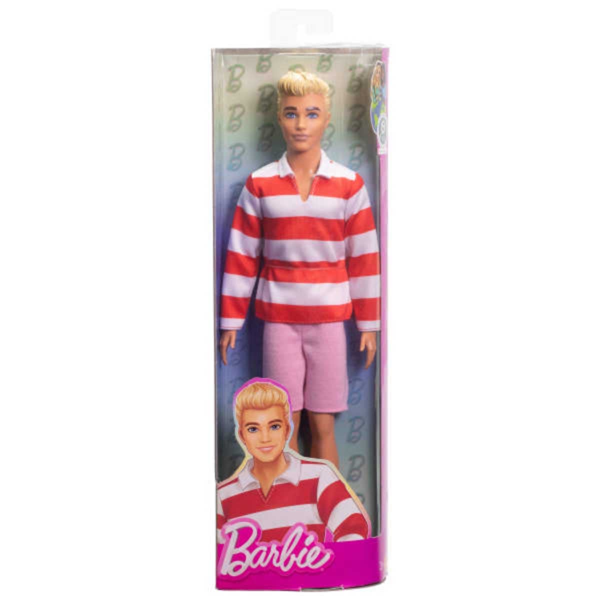 Barbie Ken Fashionistas Red & White Stripe Doll Girls, 3-4 Years