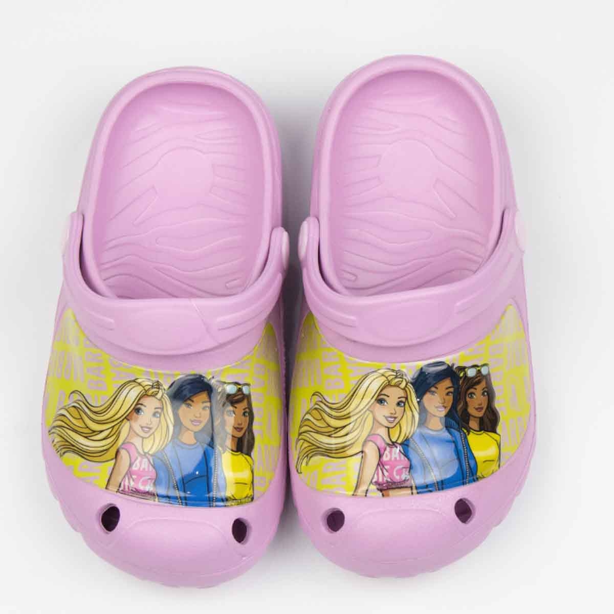 Barbie EU Pink Lightweight & Comfortable Slip-On Sandals Kids Klogs Girls