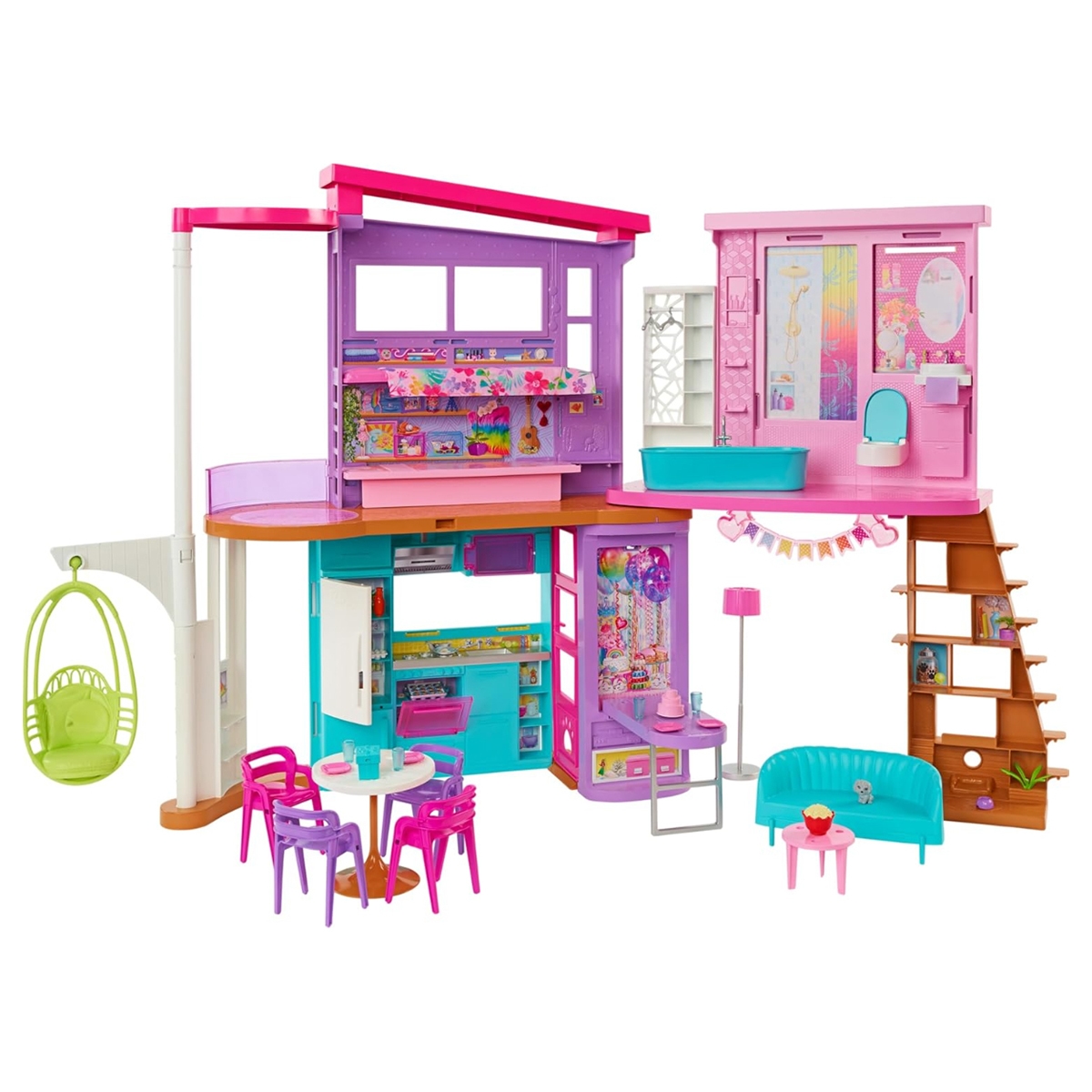 Barbie Malibu Doll House Playset Girls, 3-4 Years