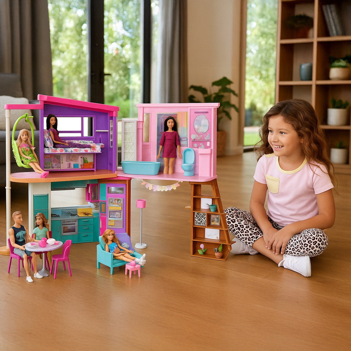 Barbie Malibu Doll House Playset Girls, 3-4 Years