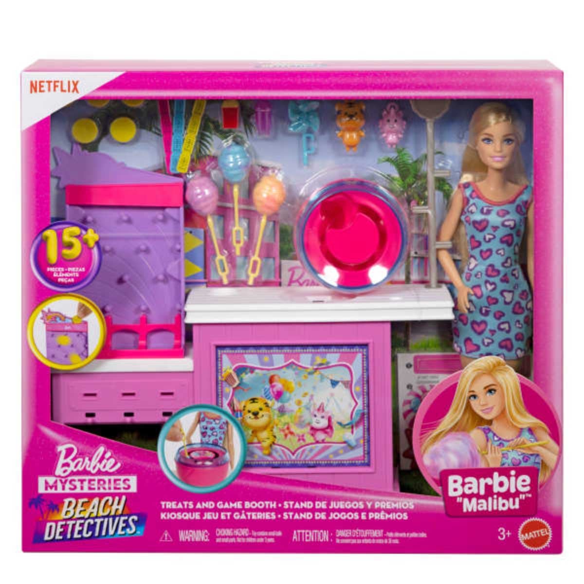 Barbie Mysteries Cotton Candy & Game Playset Girls, 3-4 Years
