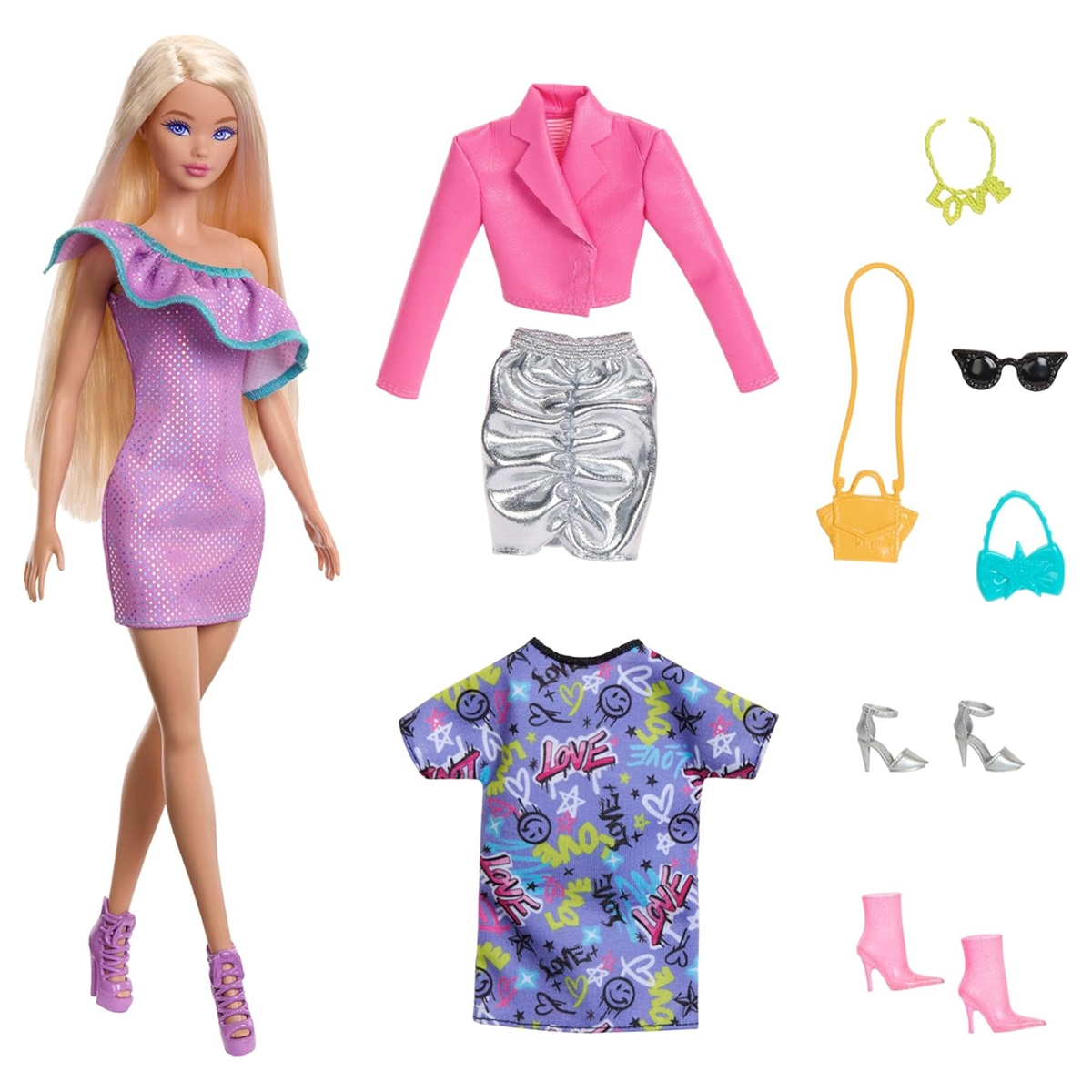 Barbie Party Fashion Doll with Accessories Girls, 3-4 Years