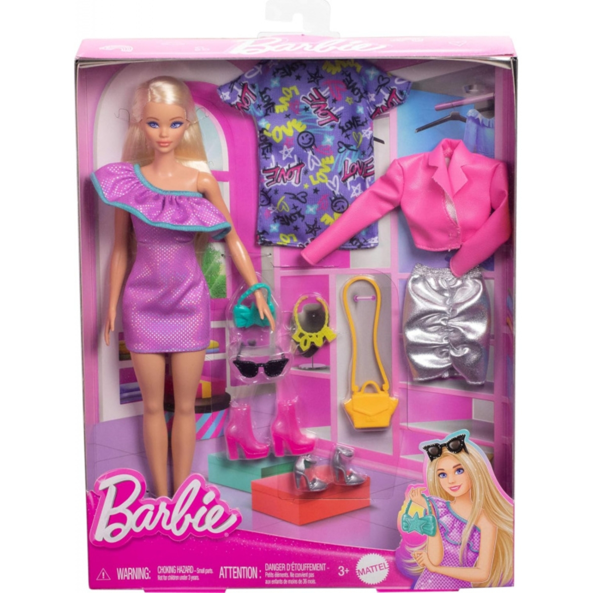 Barbie Party Fashion Doll with Accessories Girls, 3-4 Years