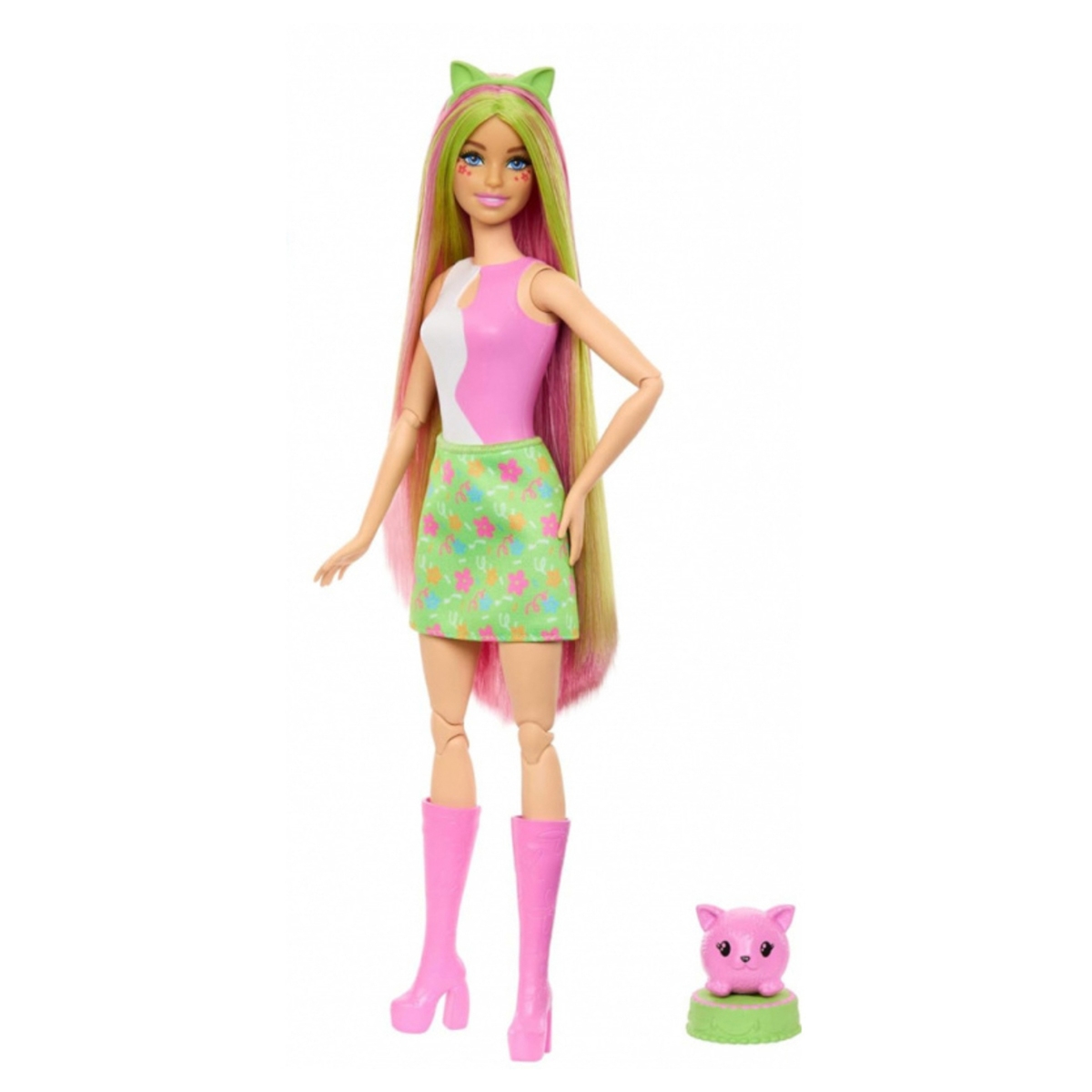 Barbie Pop! Reveal Animal Party Series Cat Themed Doll Girls, 3-4 Years