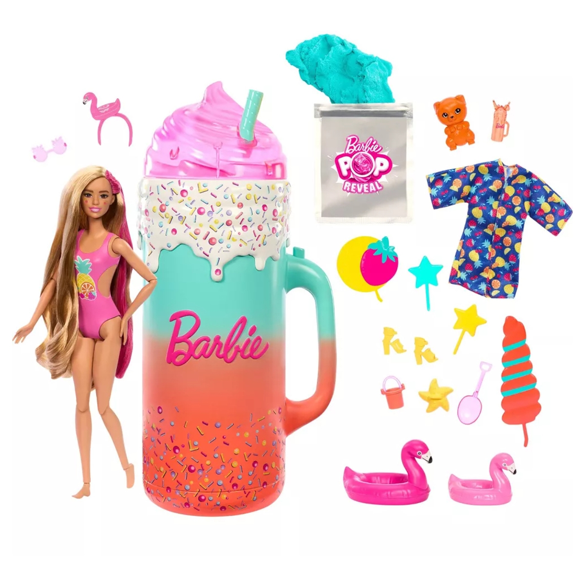 باربي مجموعة بوب ريفيل فواكه سموذي استوائي للبنات، 3-4 سنوات