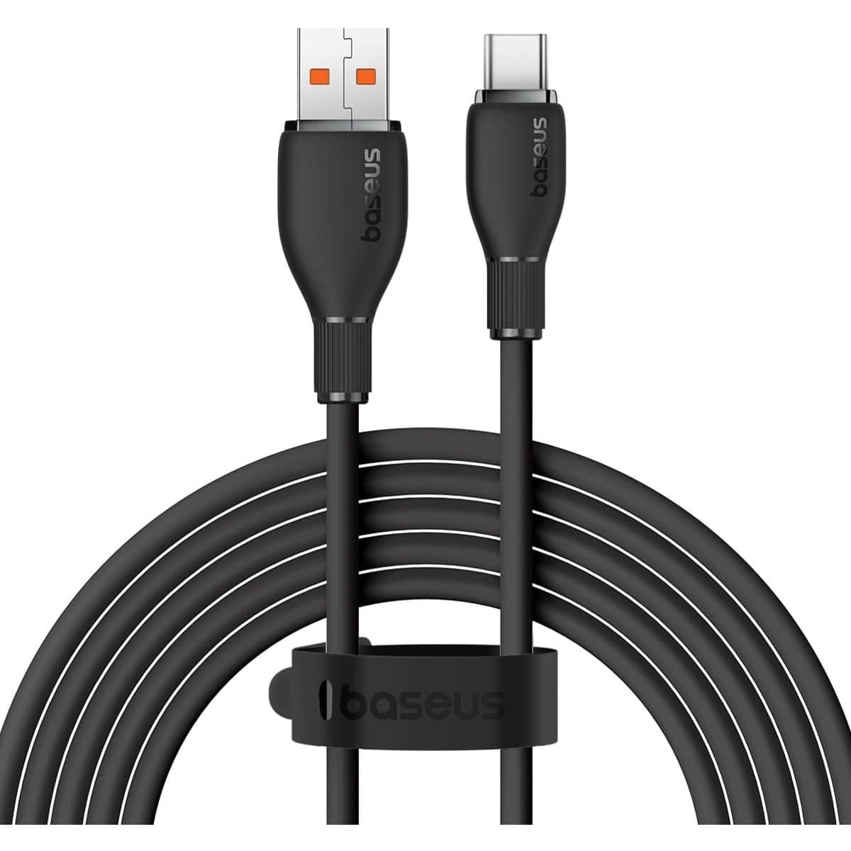 Baseus Black 1.2m Pudding Series 100W USB-A to USB-C Cable