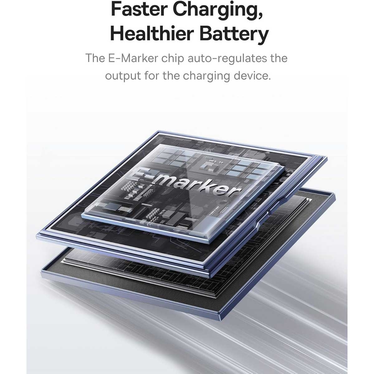 بيسوس أسود كابل مغناطيسي USB-C إلى USB-C بقدرة 100 واط بطول 1 متر من سلسلة تنغستن جولد