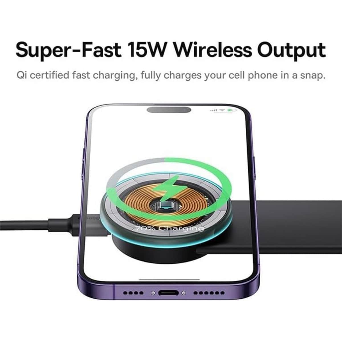 Baseus Black C02 Pro Series Magnetic Wireless Charging Car Mount