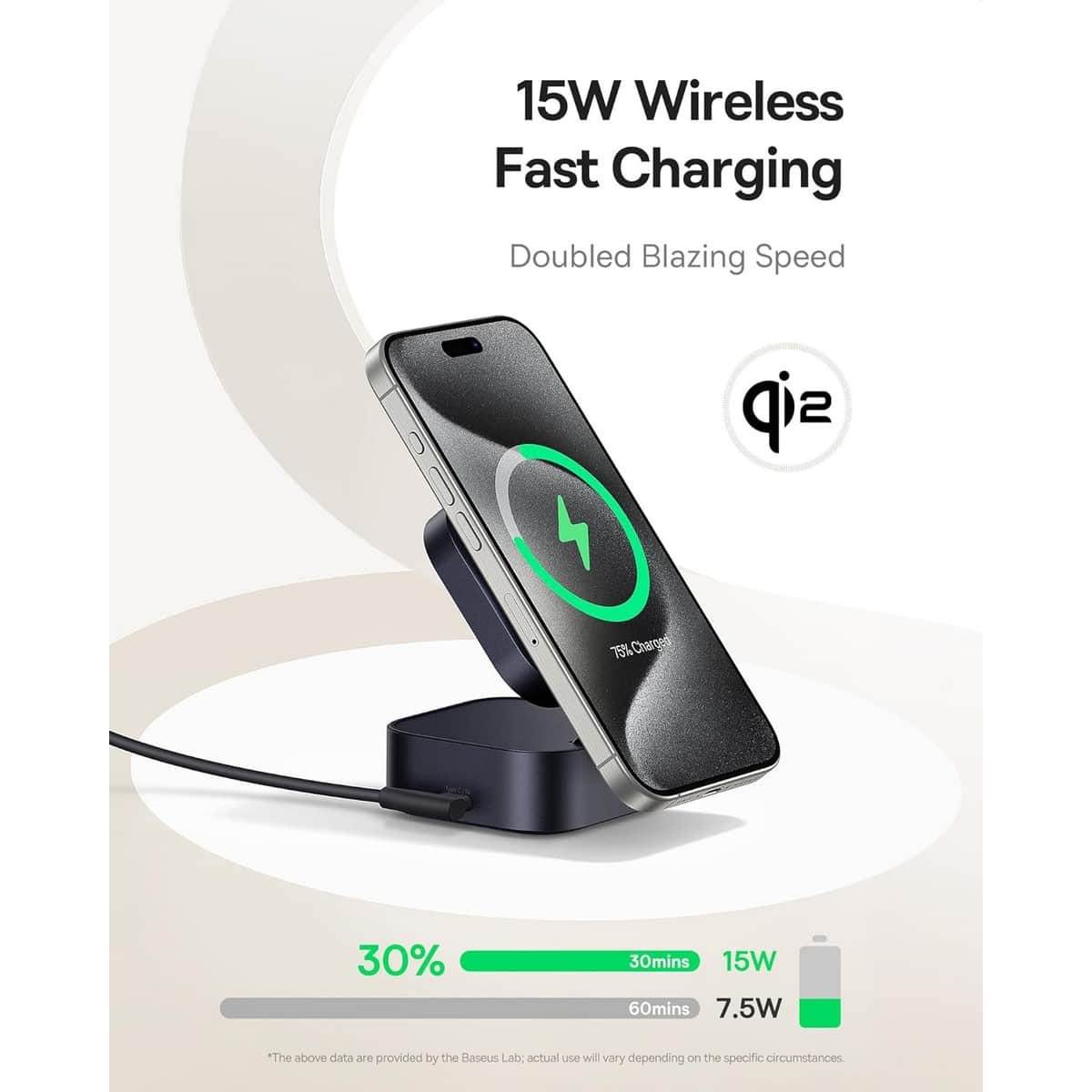 Baseus Black PicoGo Qi2 67W 2-in-1 Magnetic Wireless Charging Station & Cable Set