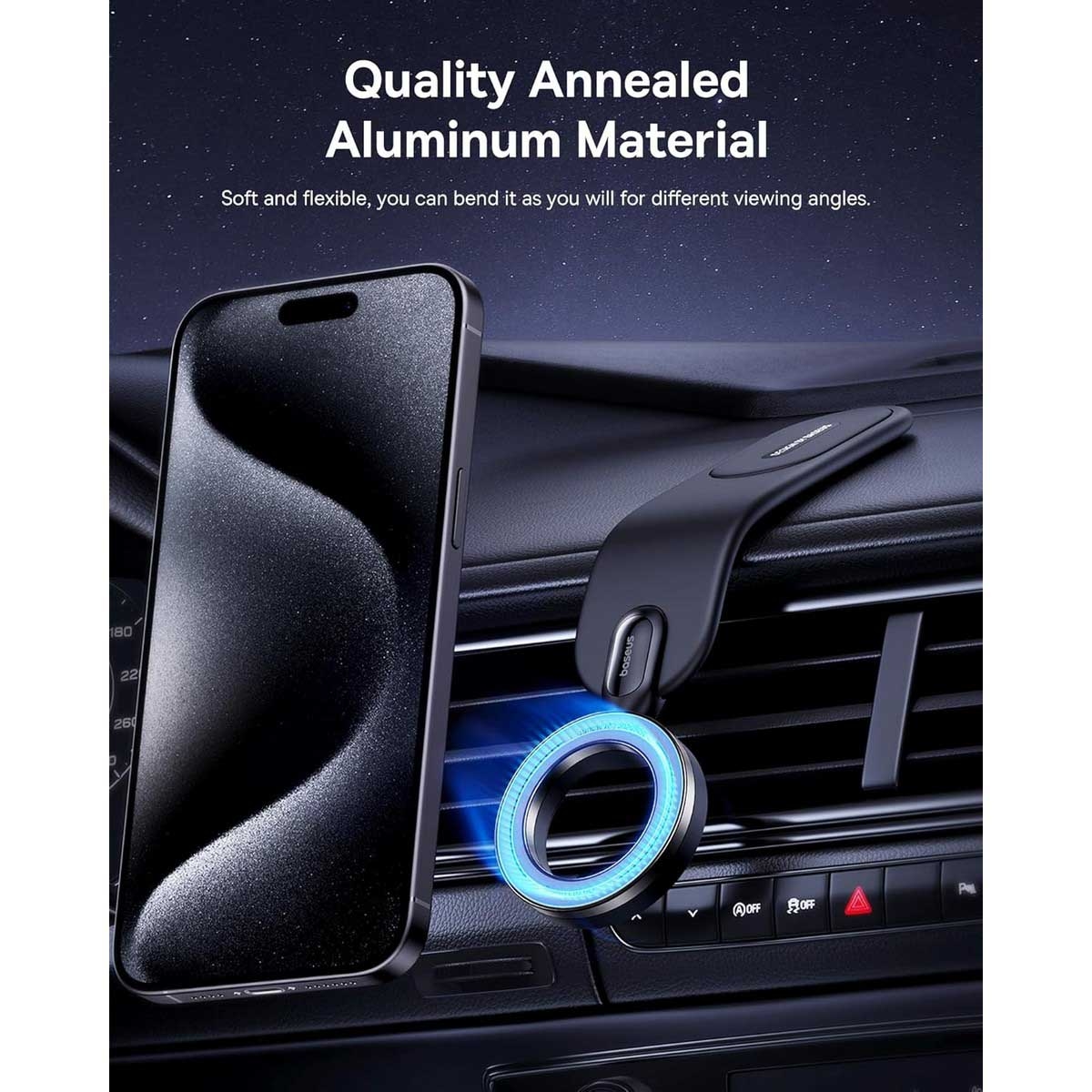 Baseus Black PrimeTrip Series C02 Go Stick-on Magnetic Car Mount